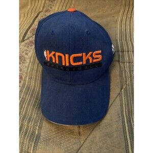 Adidas New York Knicks NBA Blue/Orange Hat One Size StrapBack Adjustable Cap